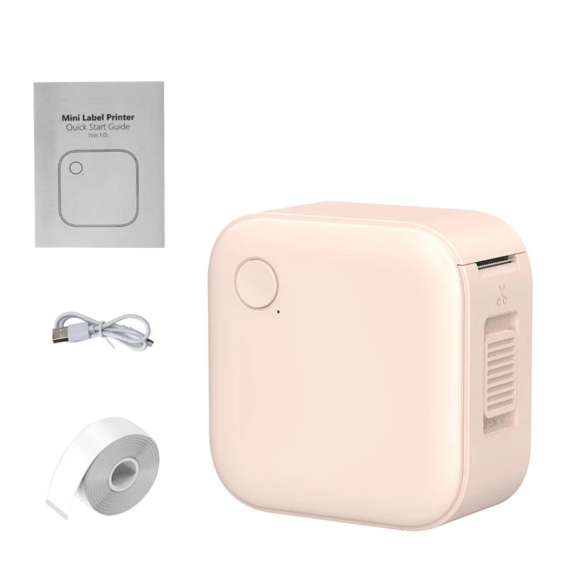 HZTZ Mini Label Printer Smart Pocket Self-adhesive Label Printer Bluetooth Price Label Sticker Maker For Home