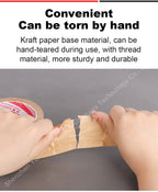 Super Viscosity Kraft Paper Tape  High-Strength Packing Tape Rolls, Packaging Tape  | Industrial Tape for Home, Office & Box