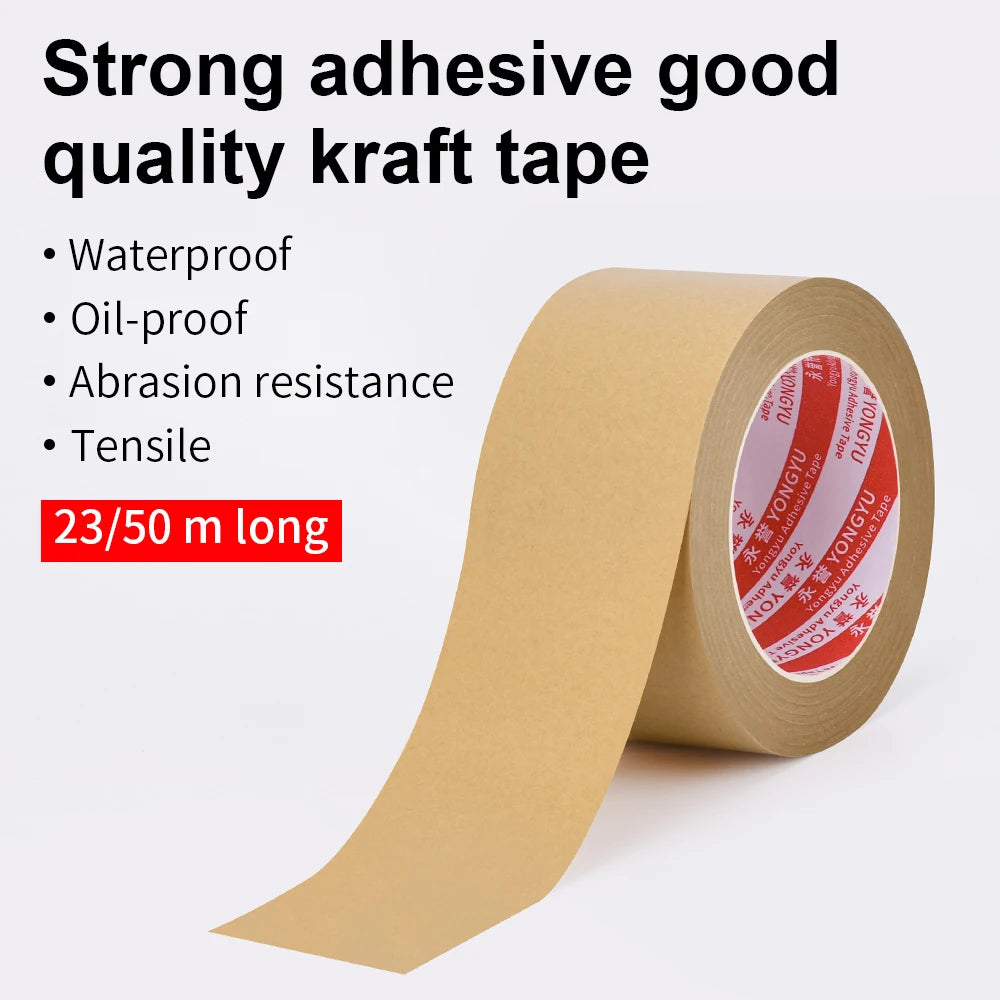 Packing Packaging Kraft Paper Gummed Tape for Masking,Moving,Shipping Carton Sealing Tape,Picture Frame Backing Tape