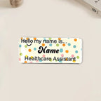 Personalized Acrylic Name Tag, Custom Text Pin Badge, Cute Uniform Name Plate, Nurse Teacher Retail Staff ID Badge.