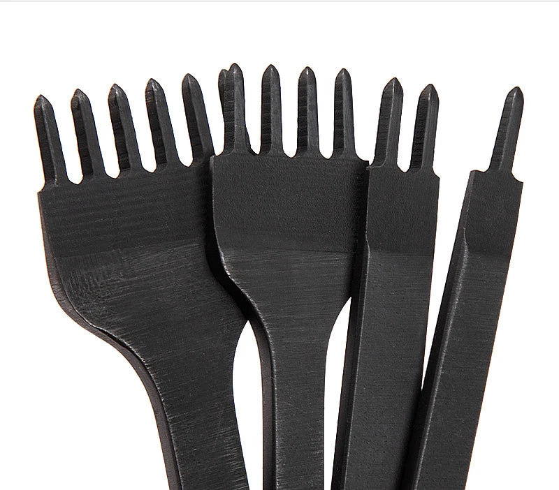 WUTA 1pc 3/4/5/6mm Leather Chisel Tool Diamond Pricking Iron Basic Hole Punch Stitching Leather Craft Tools