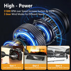 Portable  Air Blower & Vacuum Cleaner 2 in 1 Compressed Air Duster 6000mAh Cordless Duster Blower for Keyboard Computer Cleaning