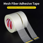 Heavy-Duty Transparent Fiberglass Strapping Tape - Super Strong, Waterproof, Single-Sided Adhesive with Carton Sealing Feature