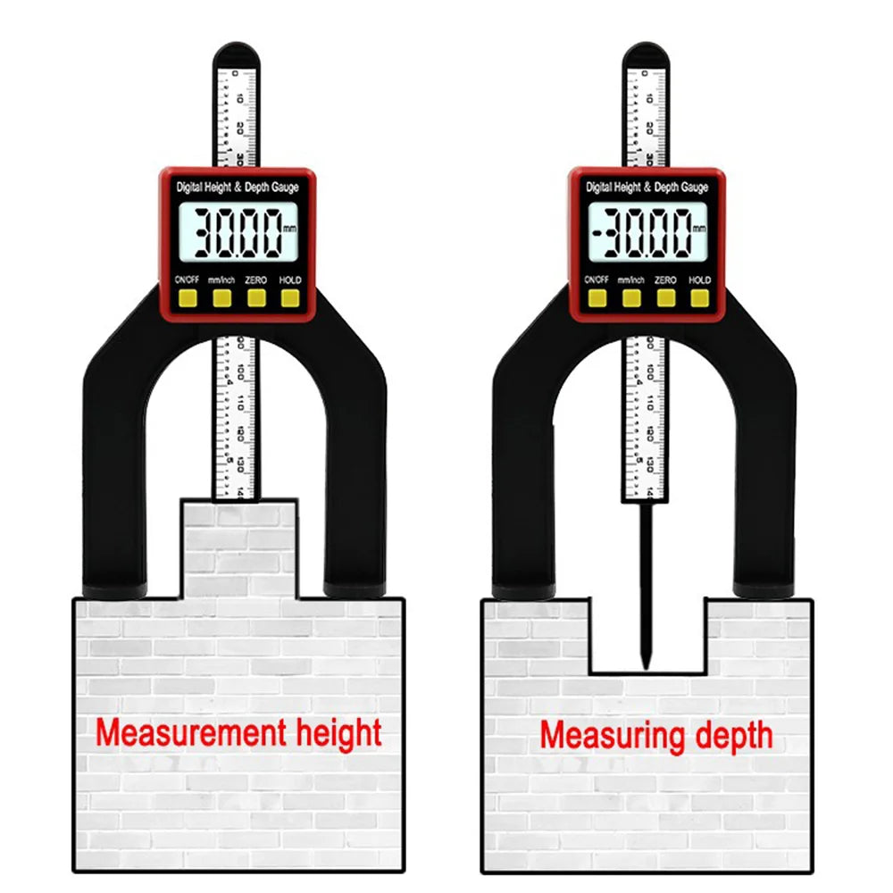 STONEGO Electronic Digital Display Vernier Caliper Inch/Metric Conversion 6Inch 0-150mm Full-Screen Caliper Measurement Tool