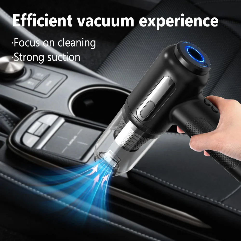 Portable  Air Blower & Vacuum Cleaner 2 in 1 Compressed Air Duster 6000mAh Cordless Duster Blower for Keyboard Computer Cleaning