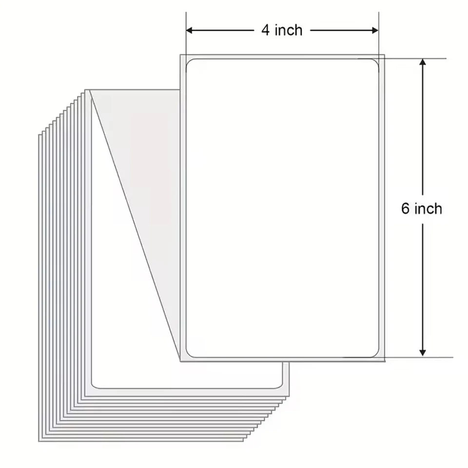 4x6Inch Shipping Labels For Thermal Shipping Label Printer 100/500PCS 100x150mm Thermal Label Paper For Business Express Waybill