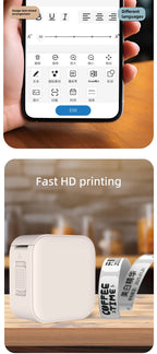 HZTZ Mini Label Printer Smart Pocket Self-adhesive Label Printer Bluetooth Price Label Sticker Maker For Home