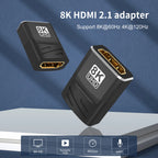 HDMI Coupler 8K, HDMI 2.1  Connector HDMI Extension Adapter, Support 8K@60Hz / 4K@120Hz 120UHD, 3D, HDR