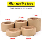 Wet Water Kraft Paper Tape Painter Rubber Paper for Picture Framing Secure Packing Brown Kraft Gum Tape