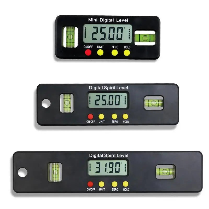 MAKLE 100mm 150mm 200mm digital protractor Angle Finder inclinometer electronic level magnetic bottom Level bubble angle tool