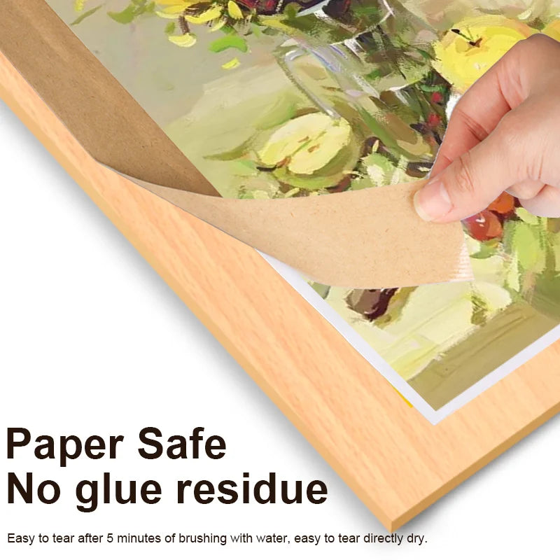 Wet Water Kraft Paper Tape Painter Rubber Paper for Picture Framing Secure Packing Brown Kraft Gum Tape