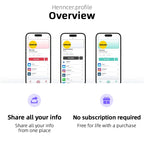 NFC Business Card Fast Reading Smart Name Card Digital Business Card Contactless Business Gift Social Recognition Card