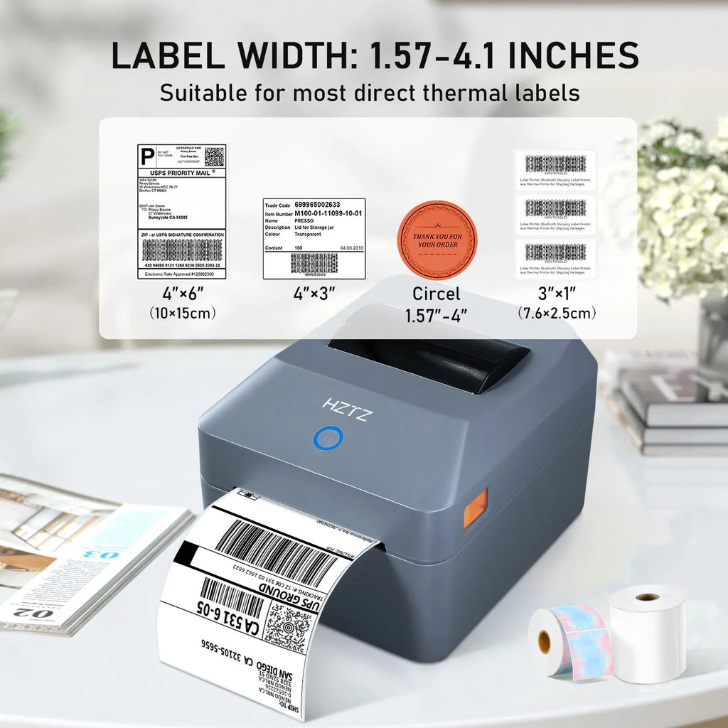Thermal Printer4×6 Shipping Label Printer For Small Businesses,Desktop Thrmal Label Printers For Shipping Package