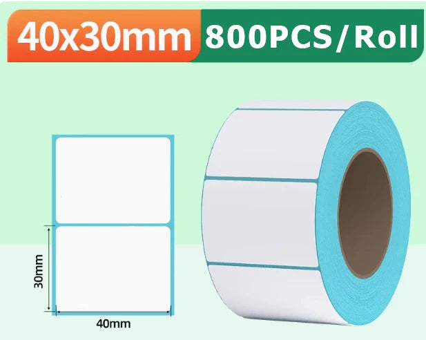 Phomemo A6 4x6 Inch Direct Thermal Labels 100 Labels Per Stacked - Shipping Label FanFold Paper For PM-241BT/D520 Waybill Printe