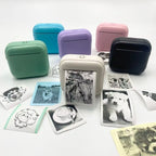 Wireless Mini Printer - Portable Thermal Label Maker Kit, 203dpi HD Printing, Multi-Function Printing, Supports Wireless/USB/Bat