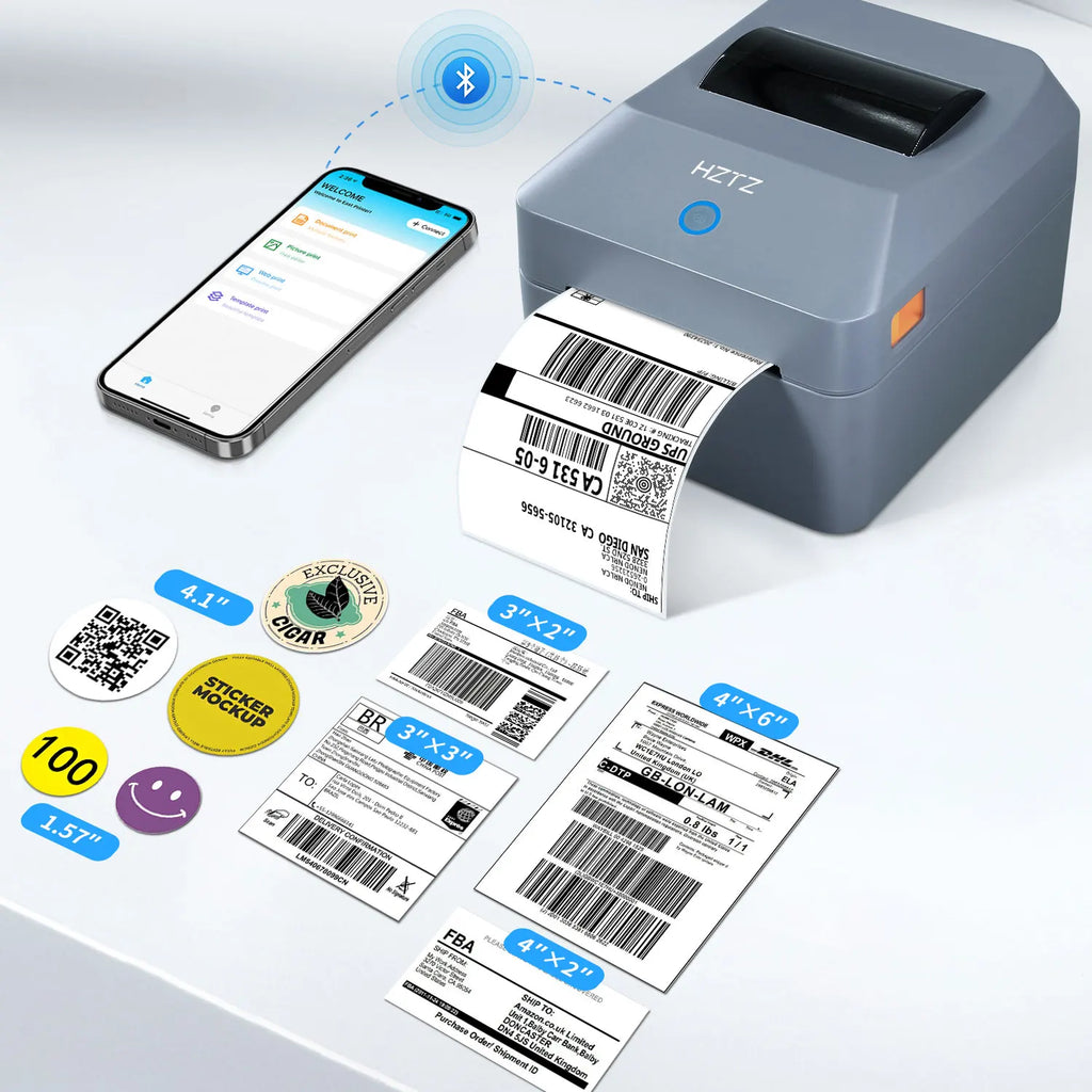 Thermal Printer4×6 Shipping Label Printer For Small Businesses,Desktop Thrmal Label Printers For Shipping Package
