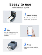 T40 4inch Shipping label/Express/Thermal Barcode Label printer 4x6 inches Label Maker Compatible with iPhone Android Mac Windows