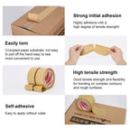 Kraft Paper Tape Self Adhesive Brown Paper Tape, Biodegradable Brown Packing Tape,Paper Packing Tape with Strong Adhesive