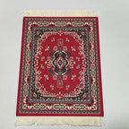 Persian carpet Woven flower small coaster wholesale merchants cheap mouse pad desk mat retro style rubber non-slip computer mats