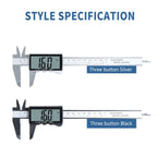 STONEGO Electronic Digital Display Vernier Caliper Inch/Metric Conversion 6Inch 0-150mm Full-Screen Caliper Measurement Tool