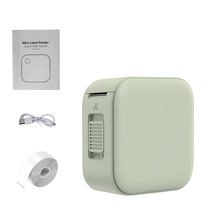 HZTZ Mini Label Printer Smart Pocket Self-adhesive Label Printer Bluetooth Price Label Sticker Maker For Home
