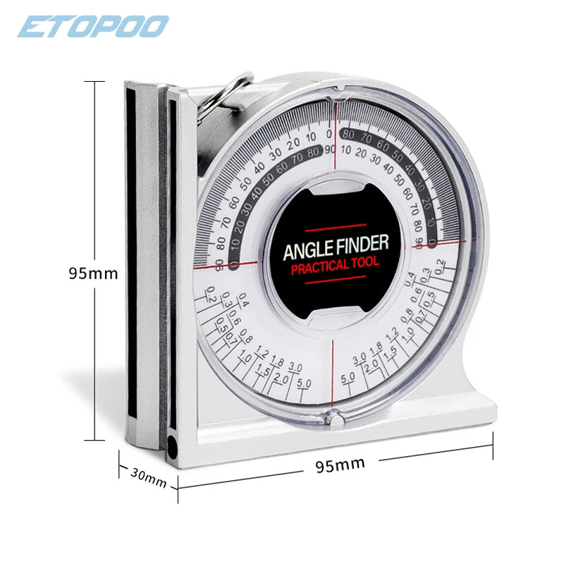 Magnetic Angle Locator Slope Protractor Inclinometer Slope Locator Level Meter Clinometer Survey Portable Measuring Gauge Tool