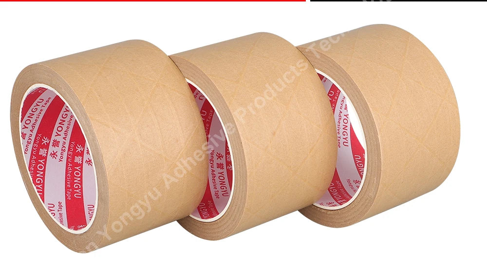 Super Viscosity Kraft Paper Tape  High-Strength Packing Tape Rolls, Packaging Tape  | Industrial Tape for Home, Office & Box