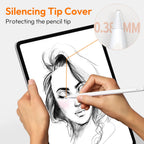 Replacement Tips for Apple Pencil 1st/2nd Gen IPencil Nibs No Wear Out Upgraded for iPad Pro Pencil 2/1 Gen 애플펜슬 펜촉