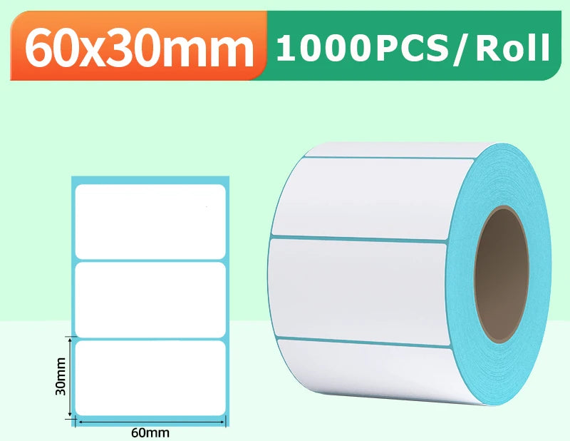 Phomemo A6 4x6 Inch Direct Thermal Labels 100 Labels Per Stacked - Shipping Label FanFold Paper For PM-241BT/D520 Waybill Printe