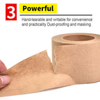Wet Water Kraft Paper Tape Painter Rubber Paper for Picture Framing Secure Packing Brown Kraft Gum Tape