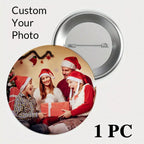 Custom exclusive logo badges, personalized tin pins, DIY photo badges, custom gifts for kids, girls, and women