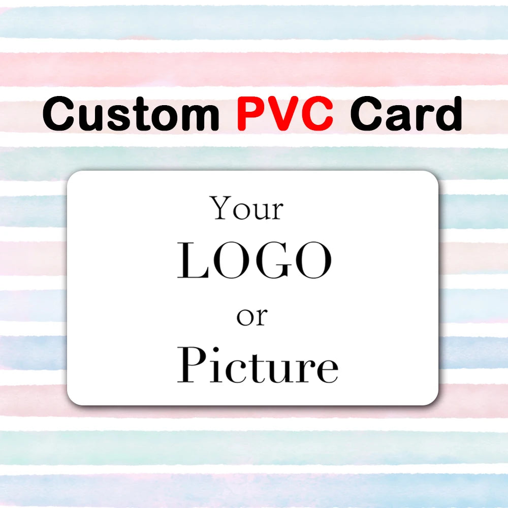 100-1000pcs Custom PVC Business ID Card Own Design Logo Name Plastic Waterproof Double Side Glossy Matte Thank You 85.5*54mm