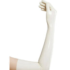 latex fetish gloves women  gummi wetlook long opera sexy glooves