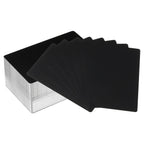 100/200/300Pcs Blank Metal Business Cards 0.21mm Thick 3.4x2.1 Inch Aluminum Laser Engrave Printable Name Card for Custom DIY