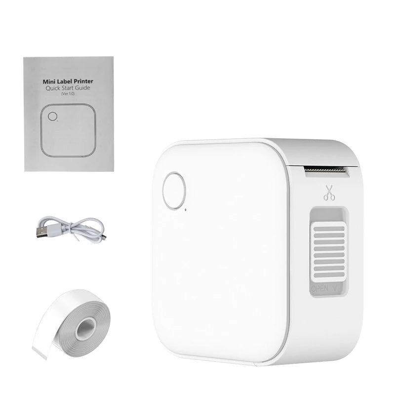 HZTZ Mini Label Printer Smart Pocket Self-adhesive Label Printer Bluetooth Price Label Sticker Maker For Home