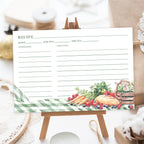 50pcs Creative Double-sided No-smear Cardstock Blank Recipe Note Cards，family Menu And Record Kitchen Information Classification