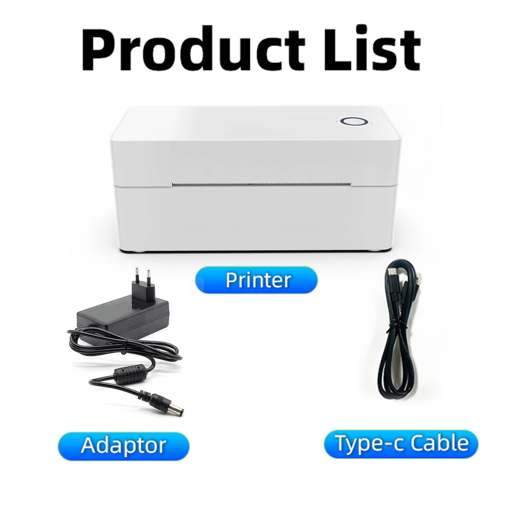 4X6 Thermal Label Printer Bluetooth Wireless Shipping Compatible With iPhone Android Mac Window - Shipping Label Printer