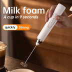 Electric egg beater, milk frother, coffee frother, handheld cordless whipper for egg whites, cream, and cakes, smart mixer.
