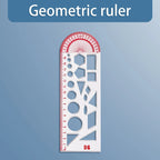 Multifunctional Geometric Function Ruler Set Mathematics Drawing Template Measuring Tool for Student School Office Supplies