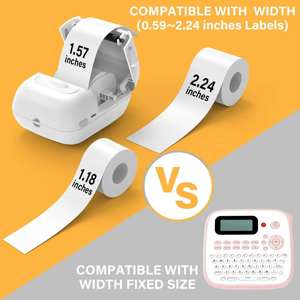 Wireless Label Printer P50 Inkless Bluetooth Thermal Label Maker Adhesive Label Sticker Machine DIY Pattern Barcode QR Code Tape