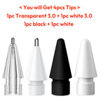 Replacement Tips for Apple Pencil 1st/2nd Gen IPencil Nibs No Wear Out Upgraded for iPad Pro Pencil 2/1 Gen 애플펜슬 펜촉