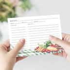 50pcs Creative Double-sided No-smear Cardstock Blank Recipe Note Cards，family Menu And Record Kitchen Information Classification