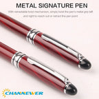 STONEGOP remium Ballpoint Pen Retractable Lacquer Rollerball Pen Smooth Writing Roller Ball Pen Elegant Executive Signature Pen