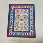 Persian carpet Woven flower small coaster wholesale merchants cheap mouse pad desk mat retro style rubber non-slip computer mats