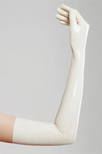 latex fetish gloves women  gummi wetlook long opera sexy glooves
