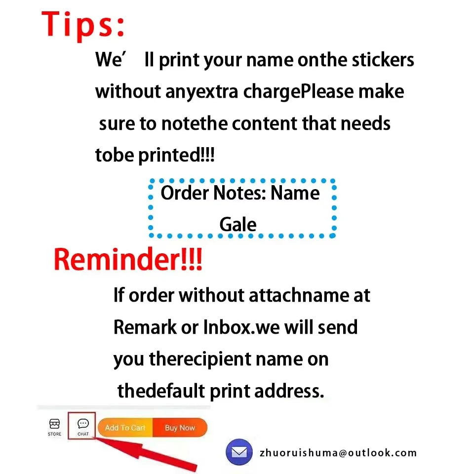Custom Kawaii Name Tag Sticker Waterproof Stickers Decals Personalized Label for Children School Stationery Bottle