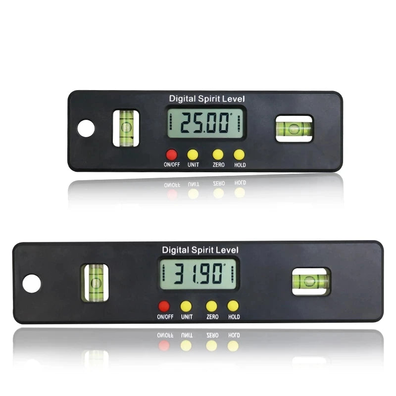 MAKLE 100mm 150mm 200mm digital protractor Angle Finder inclinometer electronic level magnetic bottom Level bubble angle tool