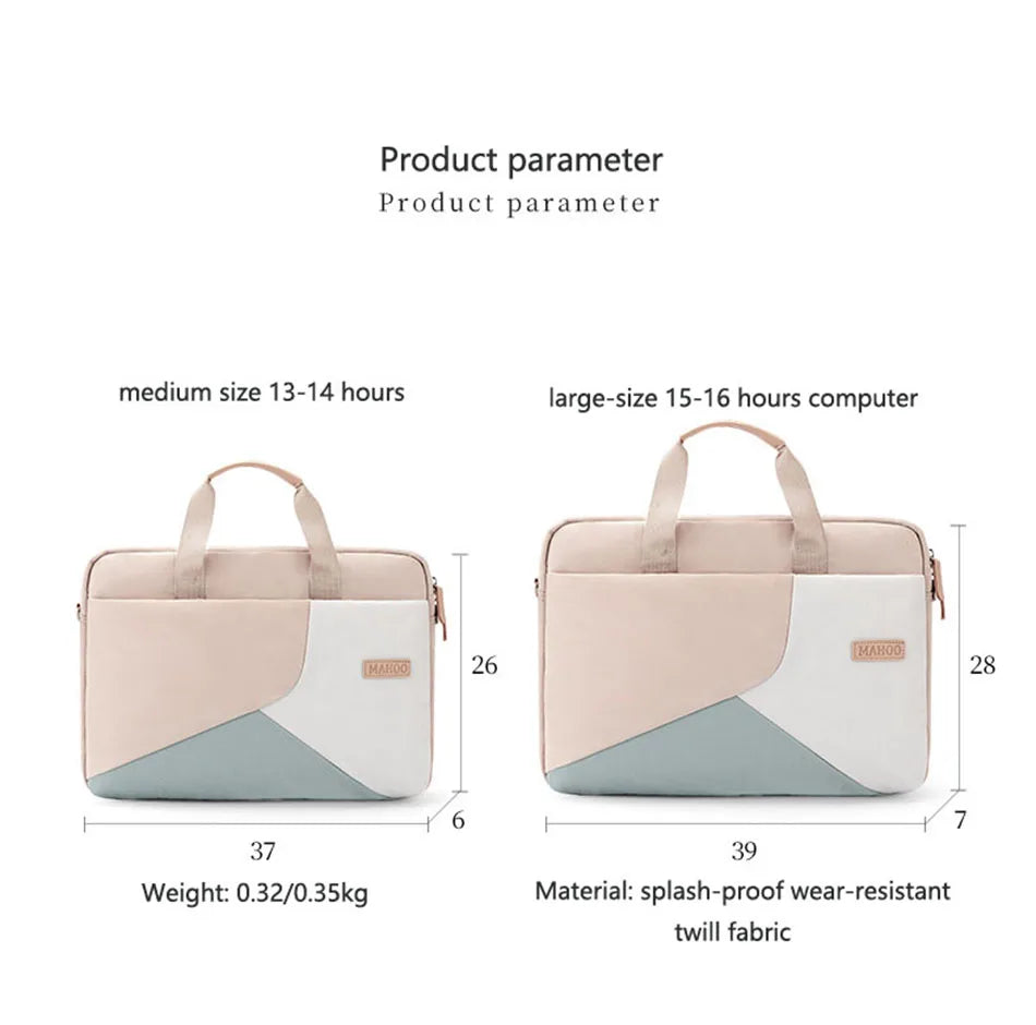 Xnyocn Laptop Sleeve Bag 15.6 inch Durable Briefcase Handle Bag Notebook Computer Protective Case For HP Dell Macbook Ultrabook