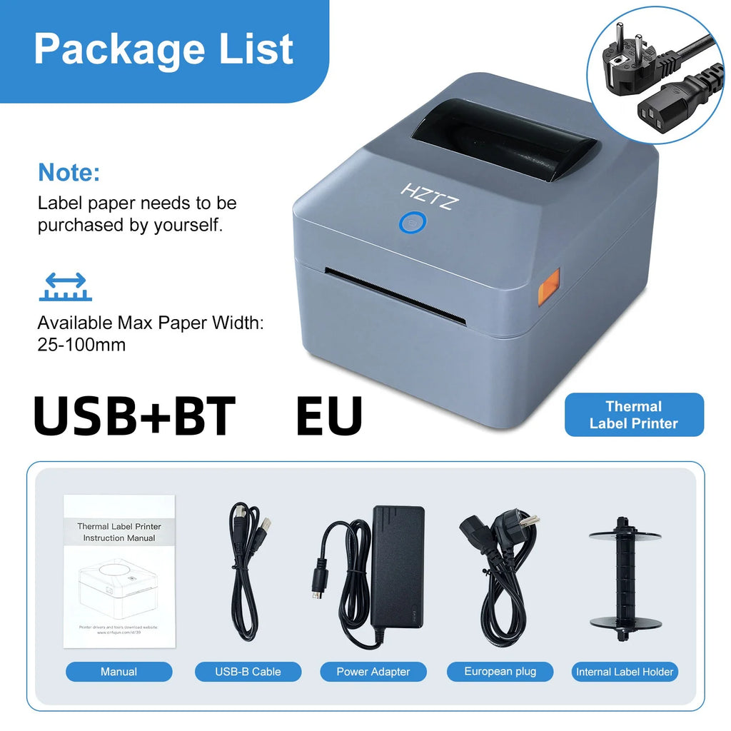 Thermal Printer4×6 Shipping Label Printer For Small Businesses,Desktop Thrmal Label Printers For Shipping Package