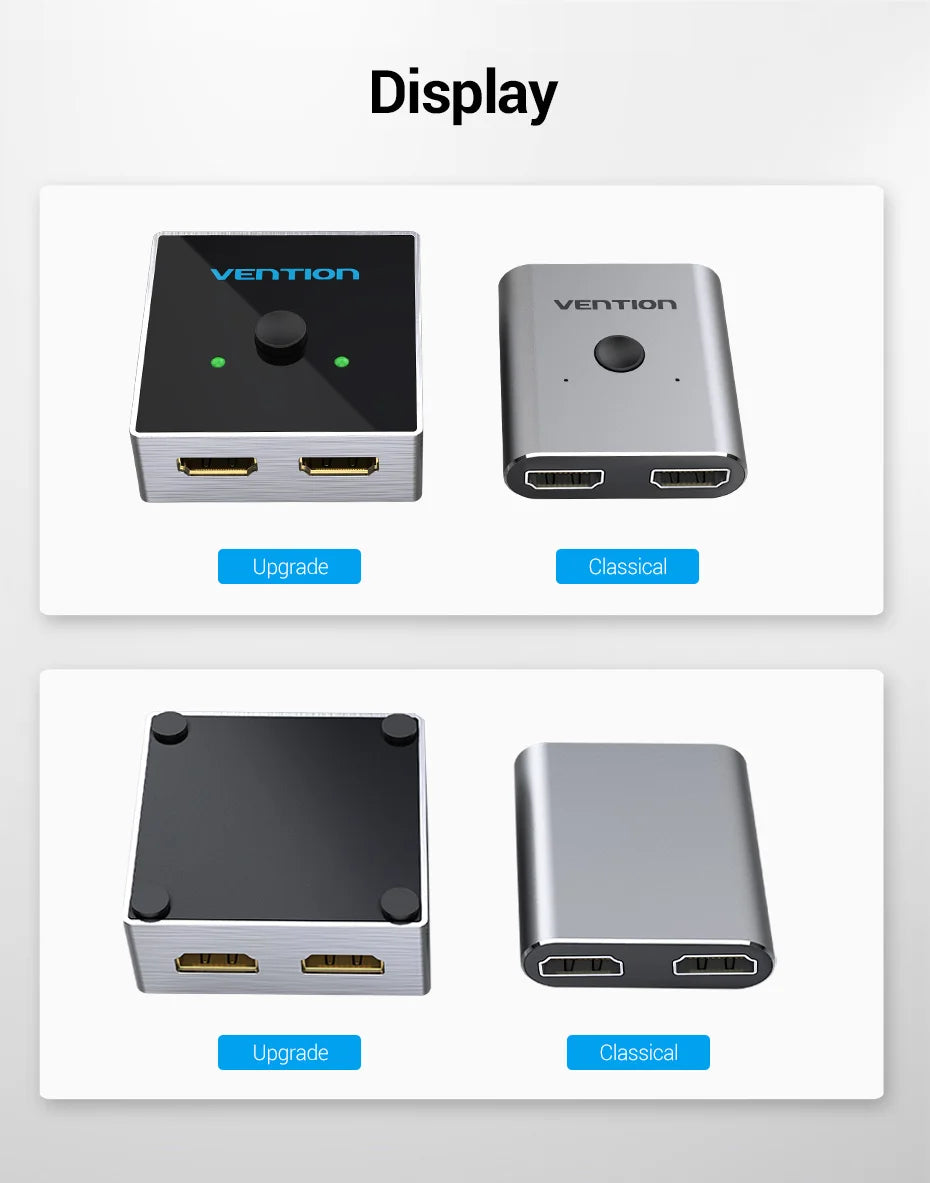 Vention 8K HDMI Splitter 4K144Hz 2 In 1 Out for TV Xiaomi Xbox SeriesX PS5 HDMI Cable Monitor Projector HDMI 2.1 Switch Switcher